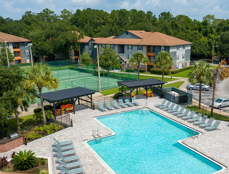 resort style pool